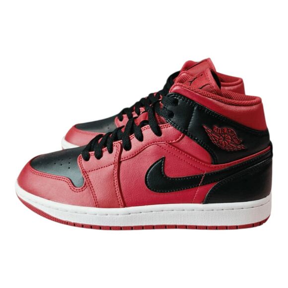 NWOB NIKE Air Jordan 1 Mid \'Reverse Bred\' Sneakers Size 8.5 main image 5